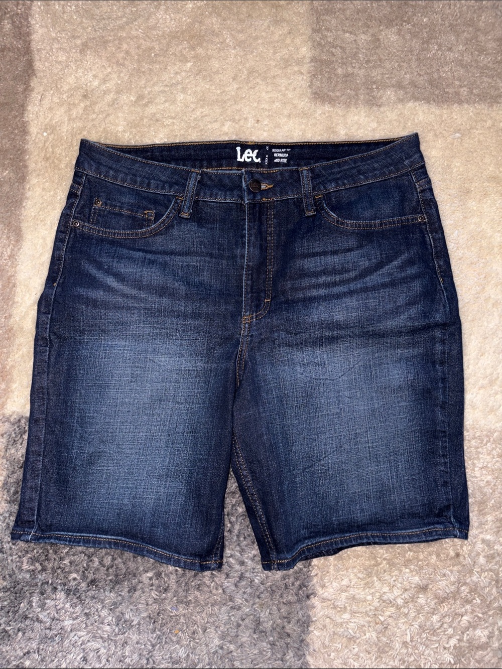 Lee Women’s Indigo Washed Denim Jean Shorts